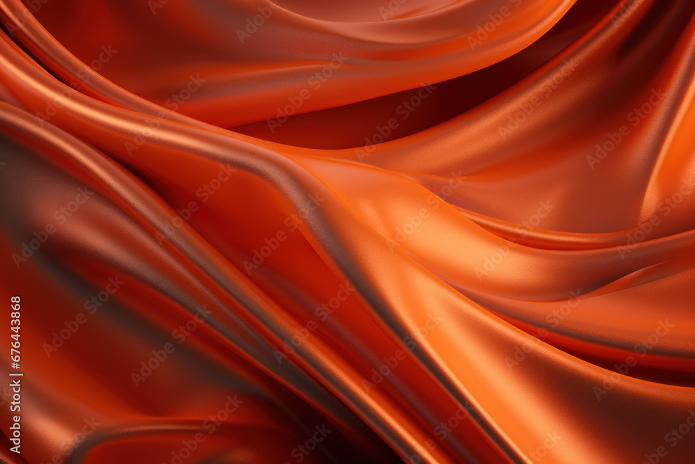 Bright Silk Texture with Orange and Bronze Hues Bright Silk Texture with Orange and Bronze Hues
