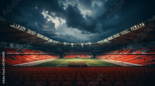 empty stadium ai generated
