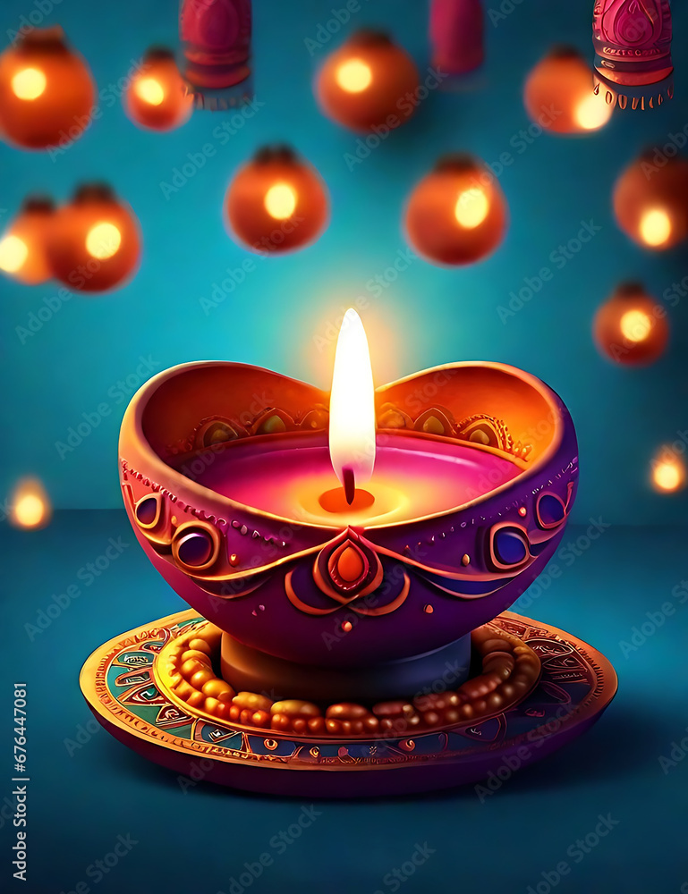 Happy Diwali template created by AI generator Happy Diwali template created by AI generator