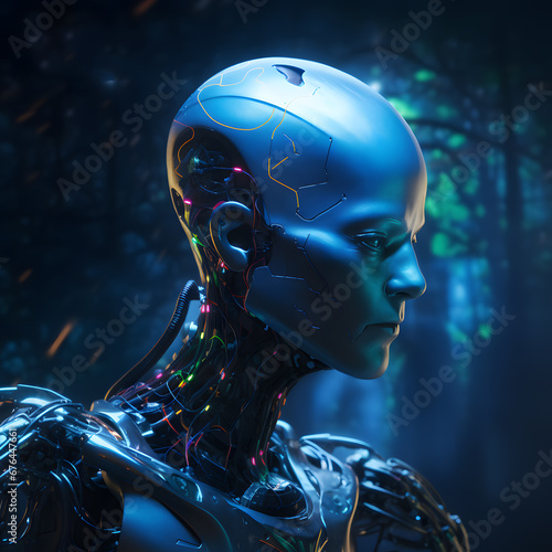 Humanizing AI: The Future Unveiled in a Web Events and Presentation Poster 