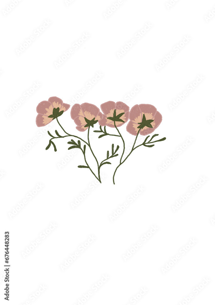Ilustración flores
