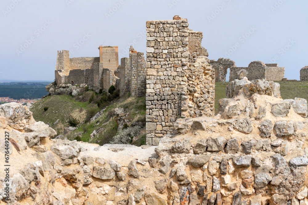 Mozarabic castle of Gormaz in Soria, Castilla y Leon, Spain.