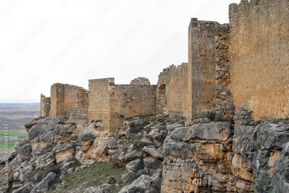 Mozarabic castle of Gormaz in Soria, Castilla y Leon, Spain.