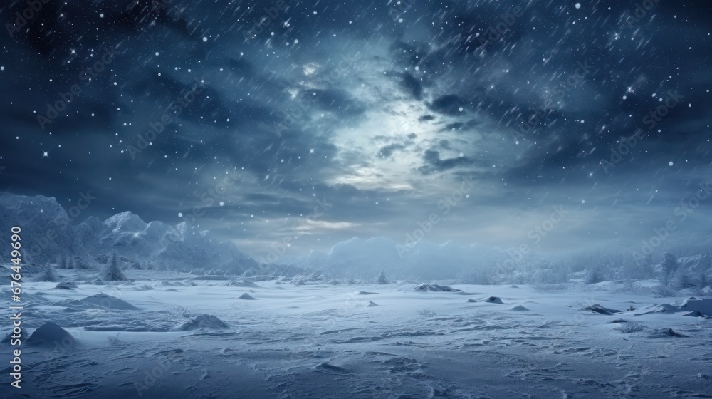 Winter Wallpaper, background breathtaking views and falling snowflakes