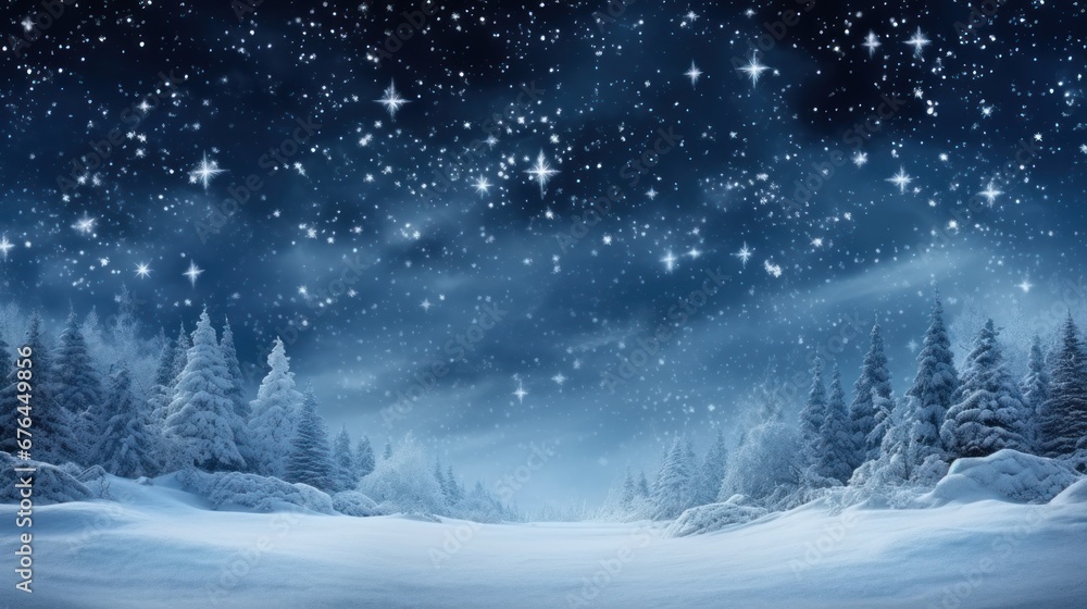 Winter Wallpaper, background breathtaking views and falling snowflakes