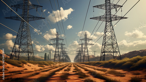 Silhouettes of Energy: The Towering Horizon photo
