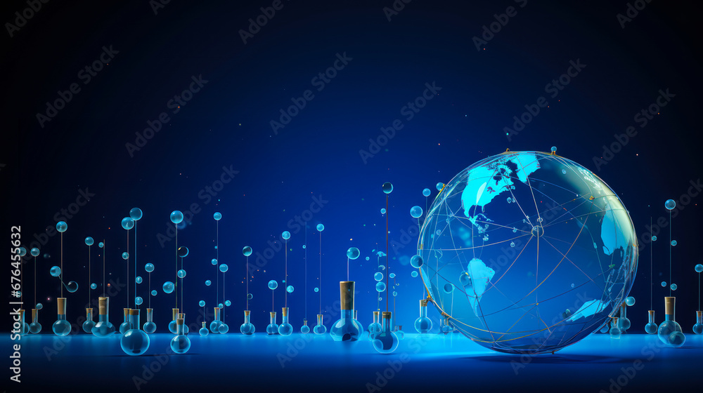 World of Discovery: Earth Globe as Science Beaker for Peace and Development Concept