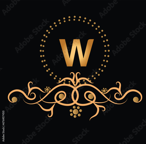 creative golden latter logo design