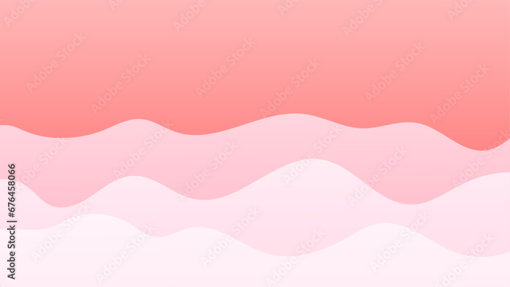 3D background geometric light red pink love modern abstract gradient romance couple love cloud sky