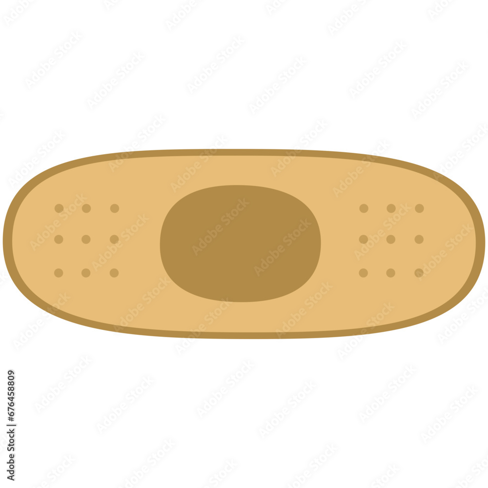 wound plaster, flat design, first aid equipment, medical healthcare, isolate on white background