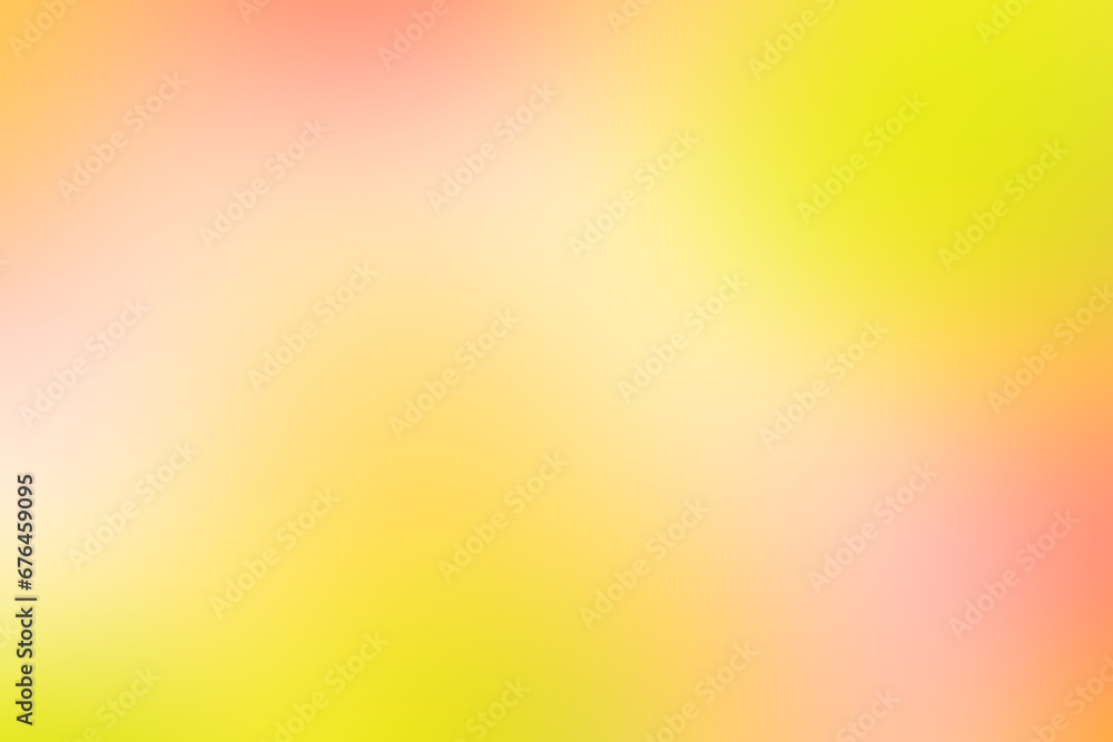 Vibrant yellow-orange Gradient Background. Blurred Summer concept. Abstract blurred wallpaper.