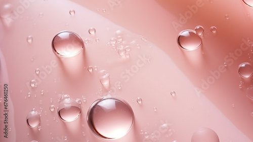 Cosmetic Product Gel Texture, Clear Liquid Beauty Close-Up