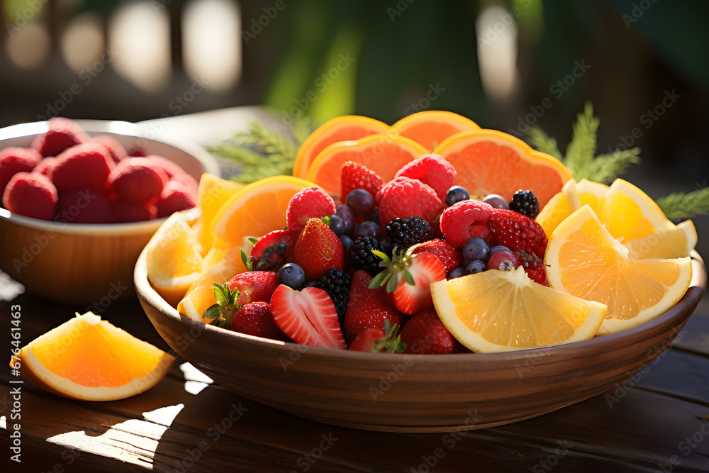 Spread fresh fruit in a bowl for Kwanzaa, Spread fresh fruit in a bowl for Kwanzaa,