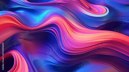 Holographic liquid shapes with abstract background