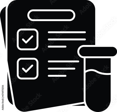 lab report glyph icon design style