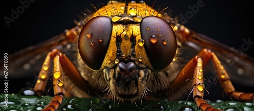 In Brazil amidst the natural beauty of the rainforest I captured a stunning closeup of a cicada s eye revealing the intricate details of its macro world like a mesmerizing ring