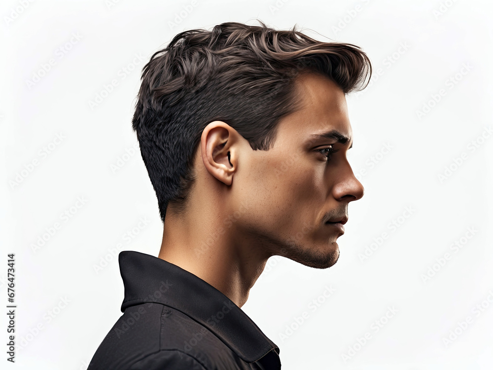 Portrait of a man on a white background Portrait of a man on a white background