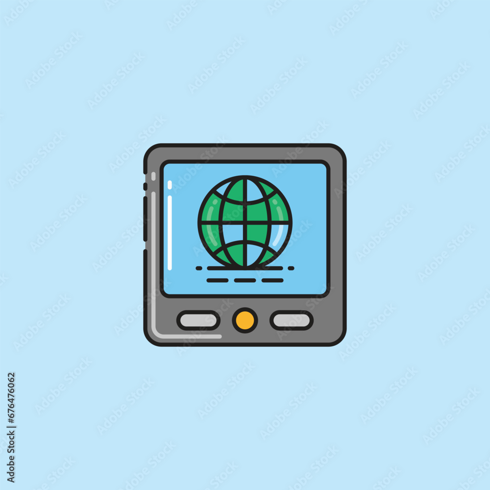 Map navigation vector icons Map navigation vector icons