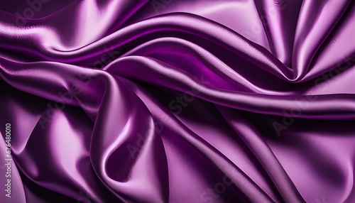 beautiful elegant violet silk satin fabric background, with soft waves and folds Texture luxury, sexy background