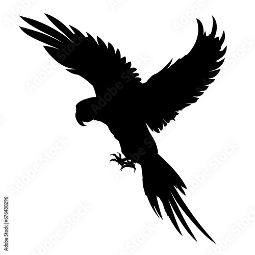 Parrot silhouette - isolated - vector illustration