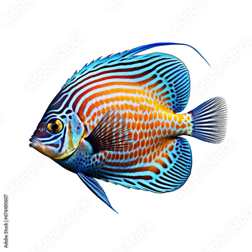 Tropical fish isolated on transparent background