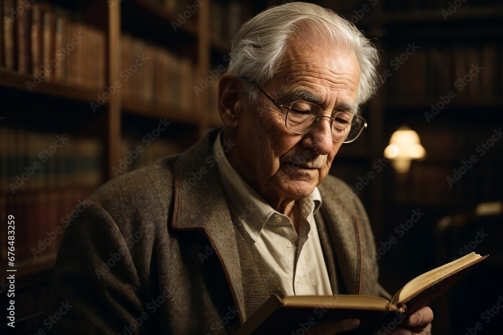 Chapters of Life: An Elderly Man Navigates the Pages of Time Chapters of Life: An Elderly Man Navigates the Pages of Time