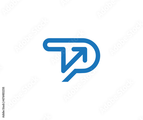 PT letter logo design vector design 