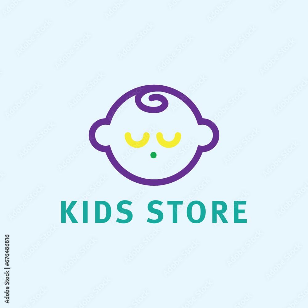 mom baby kids store logo design vector mom baby kids store logo design vector