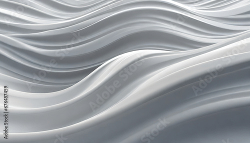 abstract 3d background white grey wavy waves flowing ripple surface