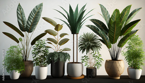plants in 3d rendering beautiful plant in 3d rendering isolated isolated