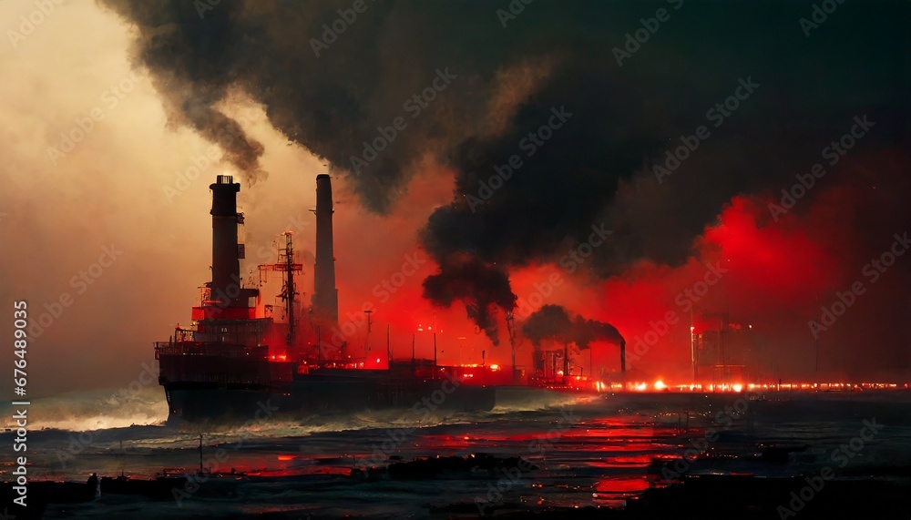 Les navires dans la tempête