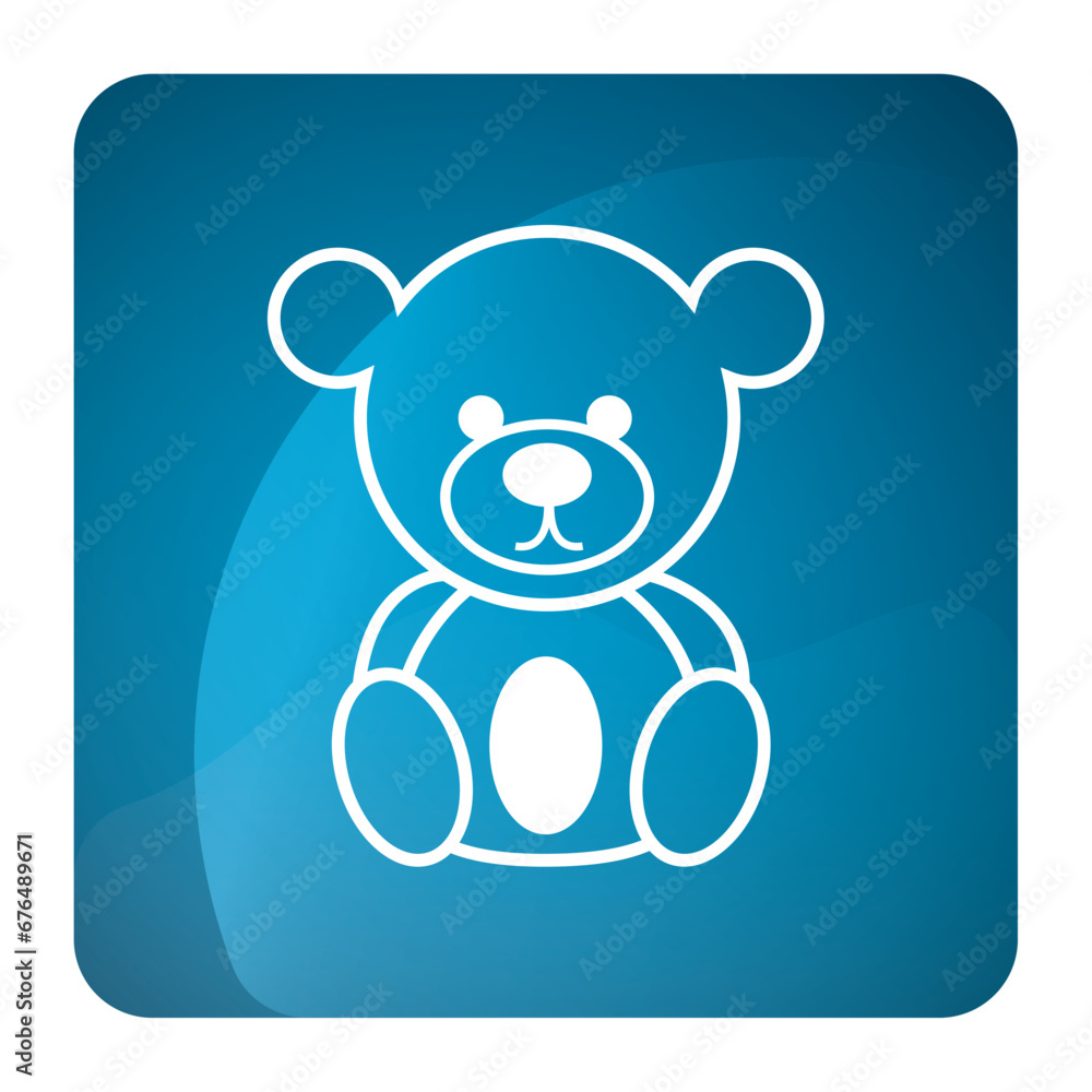 Obraz premium Isolated teddy bear icon Vector
