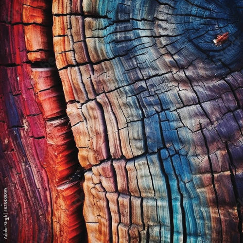 Timber colourful crosscut closed up 01