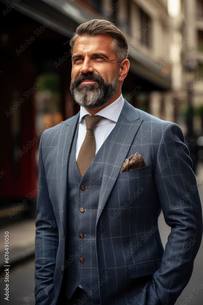 London's Most Stylish Senior Entrepreneur.
Amidst the urban glamour of London, a senior businessman stands out as the epitome of style and success, confidently looking towards his next triumph. London's Most Stylish Senior Entrepreneur.
Amidst the urban glamour of London, a senior businessman stands out as the epitome of style and success, confidently looking towards his next triumph.