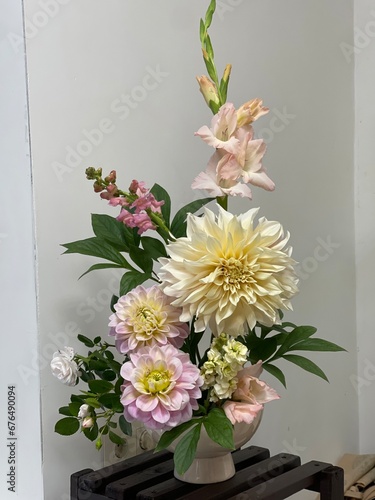 bouquet of dahlias