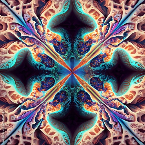 Wallpaper Mural abstract colorful fractal patterned background Torontodigital.ca