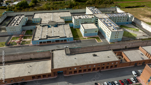 Wallpaper Mural Aerial view of the prison in Rieti, Lazio, Italy. Torontodigital.ca