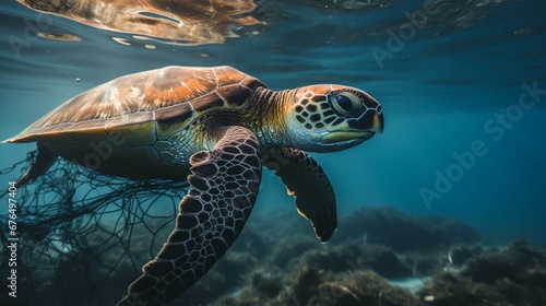sea turtle swimming © Nabeel