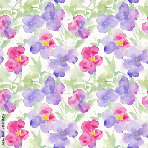 seamless watercolor floral abstract colorful wallpaper