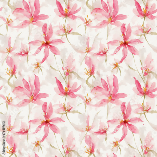 seamless watercolor floral abstract colorful wallpaper