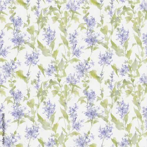 seamless floral pattern with flowers