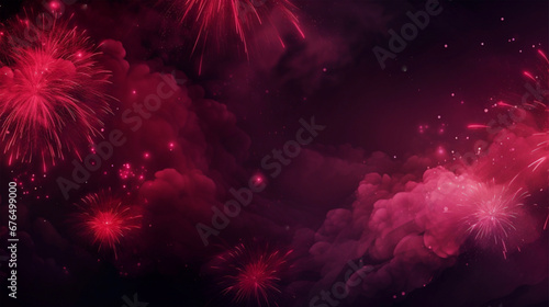 fireworks in the night sky