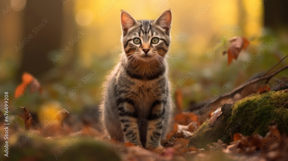 A soft focus image of a cat with shallow depth AI generated illustration A soft focus image of a cat with shallow depth AI generated illustration