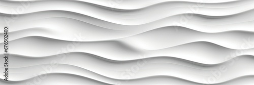 White seamless wave texture pattern.