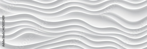 White seamless wave texture pattern.