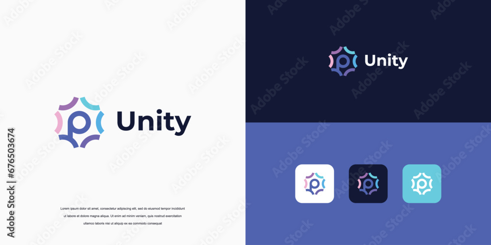 unity logo, People and community icon, Logo for Teams or Groups unity logo, People and community icon, Logo for Teams or Groups