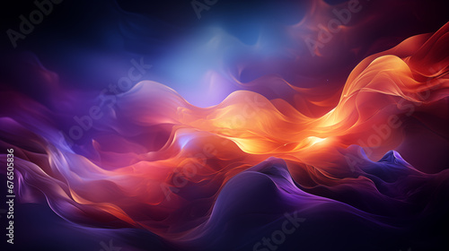 Abstract background glowing nebula space Generative AI