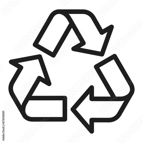 Arrow icons for recycling and circulation