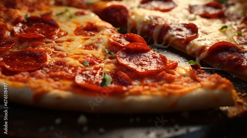 Delicious Pepperoni Pizza Slice