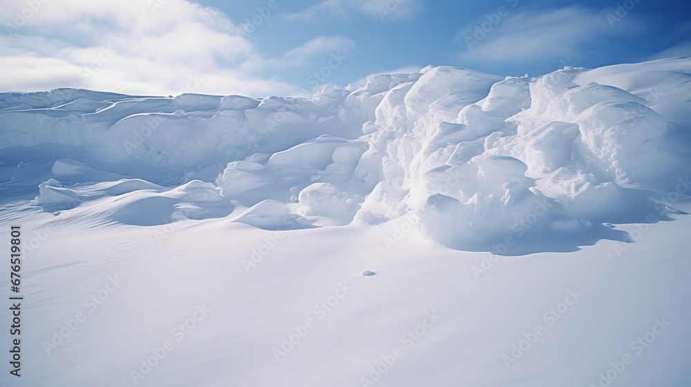 Pristine Snowdrift in the Wilderness Pristine Snowdrift in the Wilderness